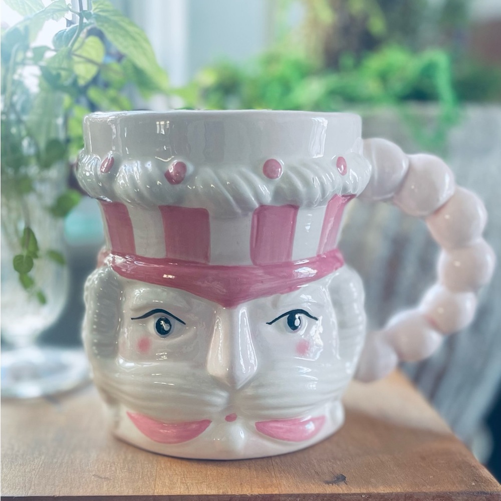 Peppermint & Pine Nutcracker      Pink & White Ceramic Mug